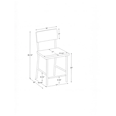 Wood & Steel Counter Stool -Natural/Black - Hearth & Hand™ With Magnolia 6 Wood & Steel Counter Stool -Natural/Black - Hearth & Hand™ With Magnolia - Image 6