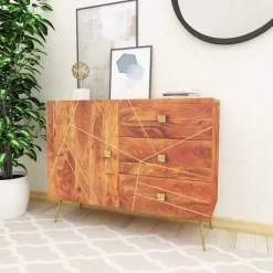 Modern Metal Buffet Brown - Olivia & May 24 Modern Metal Buffet Brown - Olivia & May -Cozy Living Deals Store GUEST 202b573a a0e9 4a40 84cf afa3af25df21