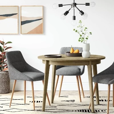 40" Astrid Mid-Century Round Dining Table With Fixed Top - Threshold™ 1 40" Astrid Mid-Century Round Dining Table With Fixed Top - Threshold™