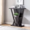 Nebra 3 Shelf Console Table Espresso - HOMES: Inside + Out