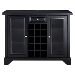 LaFayette Sliding Top Bar Cabinet - Black - Crosley -Cozy Living Deals Store GUEST 21692ad8 da99 48d8 b051 8800335ab6e3