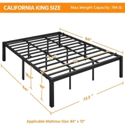 Yaheetech Metal Platform Bed Frame With Heavy Duty Steel Slat Support 15 Yaheetech Metal Platform Bed Frame With Heavy Duty Steel Slat Support -Cozy Living Deals Store GUEST 2205c2f6 7284 4e12 808a b934a99dbe76