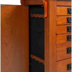 Delia Jewelry Armoire Brown - Powell Company -Cozy Living Deals Store GUEST 2245716a fa42 47af 9bbe f7ab634fcde4