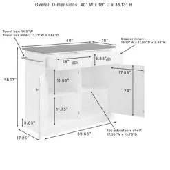 Shoreline Kitchen Island White/Dark Brown - Crosley -Cozy Living Deals Store GUEST 225c0ac2 5b66 4f1c 85f8 21c06e42ae81
