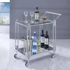 Starrett 2 Tier Metal Serving Cart Chrome - HOMES: Inside + Out