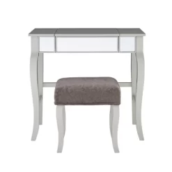 Harper Vanity Set Silver - Linon -Cozy Living Deals Store GUEST 22a43564 b82f 45f0 bb5c 3f82950a1b14