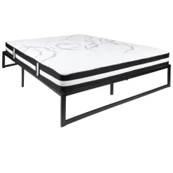 Emma And Oliver 14" Platform Bed Frame & 12" Mattress In A Box - No Box Spring Required -Cozy Living Deals Store GUEST 22b0c319 d879 44b2 92d3 b4049bf22278