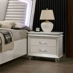 2pc Granite Nightstand And Dresser Set Pearl White - HOMES: Inside + Out -Cozy Living Deals Store GUEST 22b7f1aa f0fc 4f8f 95e0 1609b938a898