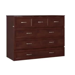 Full Deerfield Murphy Bed Chest With Charger Walnut - AFI -Cozy Living Deals Store GUEST 22bd57c3 9258 4e6d a3fb da89d01334e8