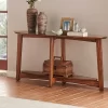 Monterey Console/Media Mid Century Modern Wood Table Chestnut - Alaterre