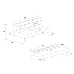 Bowie Upholstered Futon - Room & Joy 24 Bowie Upholstered Futon - Room & Joy -Cozy Living Deals Store GUEST 236e9b3f fe85 4f47 943c 51352d0af7c6