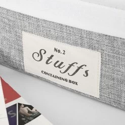 Unique Bargains Square Cotton Linen Fabric Towel Basket Decorative Storage Bins 1 Pc -Cozy Living Deals Store GUEST 23a432c9 52a4 4b43 aead 0561a83611f8