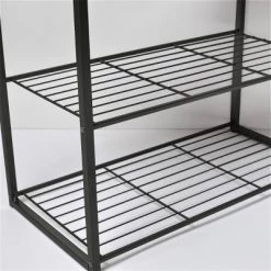 3 Tier Shoe Rack Black Metal With Natural Wood - Brightroom™ -Cozy Living Deals Store GUEST 240132f8 8257 4467 82bd 34848919c42b