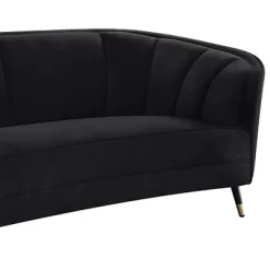 92" Achim Sofa Black Velvet - Acme Furniture -Cozy Living Deals Store GUEST 24240b1f eb0a 4304 8446 7b3a62be9ad7