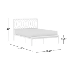 Full Naomi Metal Bed White - Hillsdale Furniture