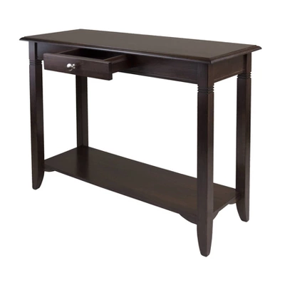 Nolan Console Table With Drawer Cappuccino - Winsome 1 Nolan Console Table With Drawer Cappuccino - Winsome