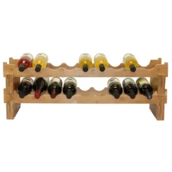 Oceanstar 18-Bottle Stackable Wine Rack 10 Oceanstar 18-Bottle Stackable Wine Rack -Cozy Living Deals Store GUEST 24d8e732 7128 45e8 b81b d942f757374a