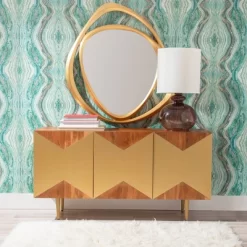 Verdeen Console Brown/Gold - Powell Company