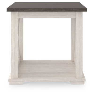 Dorrinson End Side Table White/Black/Gray - Signature Design By Ashley 6 Dorrinson End Side Table White/Black/Gray - Signature Design By Ashley - Image 6