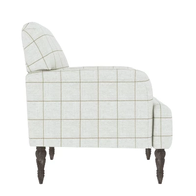 Everlee Armchair With Gray Wash Legs - Handy Living 2 Everlee Armchair With Gray Wash Legs - Handy Living - Image 2