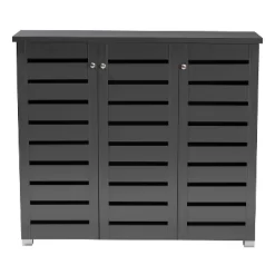 3 Door Adalwin Wooden Entryway Shoe Storage Cabinet Gray - Baxton Studio 16 3 Door Adalwin Wooden Entryway Shoe Storage Cabinet Gray - Baxton Studio -Cozy Living Deals Store GUEST 268b5256 d9b1 4755 816d 7ae4c0710e1c