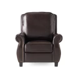 Torreon Faux Leather Recliner Club Chair Dark Brown - Christopher Knight Home -Cozy Living Deals Store GUEST 27151cef 12b4 4888 8ebf 74d8fda76f7d