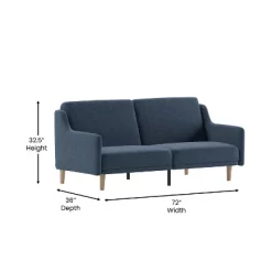 Flash Furniture Delphine Premium Convertible Split Back Sofa Futon With Curved Armrests And Solid Wood Legs 17 Flash Furniture Delphine Premium Convertible Split Back Sofa Futon With Curved Armrests And Solid Wood Legs -Cozy Living Deals Store GUEST 27aebfc5 ae22 4135 bc35 7cf2fc4e7406 1