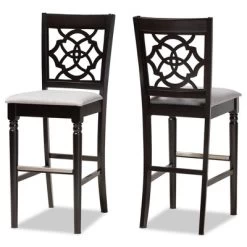 Set Of 2 Alexandra Barstool - Baxton Studio -Cozy Living Deals Store GUEST 280613b1 1b9e 485b bc56 9167a01a7f3e
