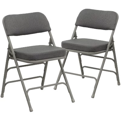 Emma And Oliver 2 Pack Home & Office Portable Party Events Fabric Padded Metal Folding Chair 12 Emma And Oliver 2 Pack Home & Office Portable Party Events Fabric Padded Metal Folding Chair - Image 12