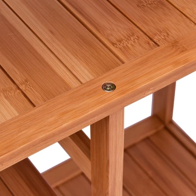 Costway 4 Tier Multifunction Bamboo Shoe Rack Boot Tower Shelf Storage Organizer Stand 9 Costway 4 Tier Multifunction Bamboo Shoe Rack Boot Tower Shelf Storage Organizer Stand - Image 9