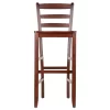 Set Of 2 30" Ladder Back Barstool Hardwood/Walnut - Winsome