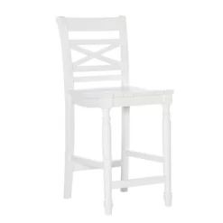 Bristol Barstool White - Powell Company -Cozy Living Deals Store GUEST 29b85522 895b 4751 bf47 5ee2b17d3de8