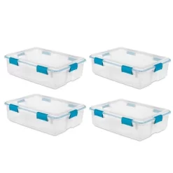 Sterilite Multipurpose Plastic Under-Bed Storage Tote Bins With Secure Gasket Latching Lids For Home Organization -Cozy Living Deals Store GUEST 29f07ab3 f54a 40d0 adb7 f351bb38570f