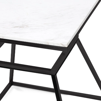 22" Audrey Marble Side Table - Adore Décor 3 22" Audrey Marble Side Table - Adore Décor - Image 3