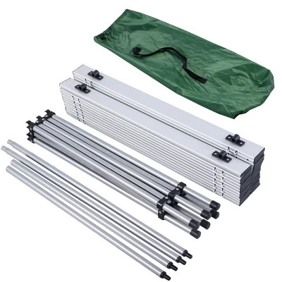 Costway Roll Up Portable Folding Camping Square Aluminum Picnic Table W/Bag (55'' ) 1 Costway Roll Up Portable Folding Camping Square Aluminum Picnic Table W/Bag (55'' )