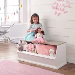 Badger Basket Two Bin Stackable Storage Cubby White/Gray Woodgrain -Cozy Living Deals Store GUEST 2a61ba89 5b0c 4d8a a8f4 f718f1a9e022