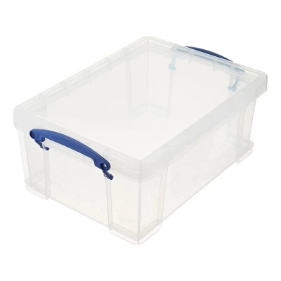 Really Useful Box Stackable 9 Liter Plastic Storage Container Bin With Snap Lid And Built-In Clip Lock Handles For Home & Office Organization (5 Pack) 2 Really Useful Box Stackable 9 Liter Plastic Storage Container Bin With Snap Lid And Built-In Clip Lock Handles For Home & Office Organization (5 Pack) - Image 2