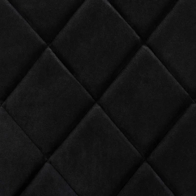 4pc Blaise Velvet Fabric Upholstered And Metal Dining Chair Set - Baxton Studio 4 4pc Blaise Velvet Fabric Upholstered And Metal Dining Chair Set - Baxton Studio - Image 4