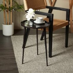 Mid-Century Modern Metal Accent Table - Olivia & May