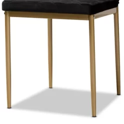 4pc Blaise Velvet Fabric Upholstered And Metal Dining Chair Set - Baxton Studio 12 4pc Blaise Velvet Fabric Upholstered And Metal Dining Chair Set - Baxton Studio -Cozy Living Deals Store GUEST 2b917c7b a6b9 489d 9e7e 9662ecc880a9