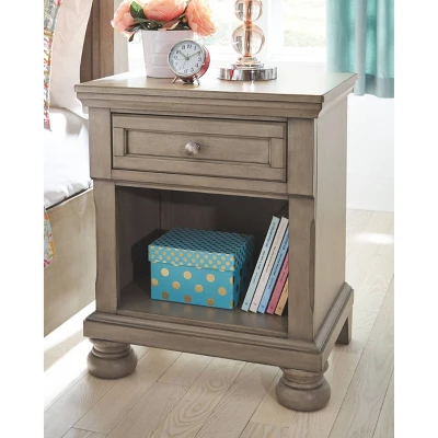 Lettner Nightstand Light Gray - Signature Design By Ashley 2 Lettner Nightstand Light Gray - Signature Design By Ashley - Image 2