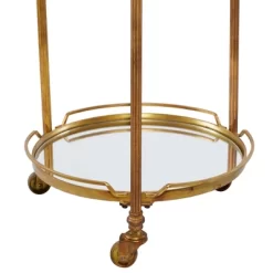 Traditional Iron And Mirrored Bar Cart Brass - Olivia & May -Cozy Living Deals Store GUEST 2c3c831d 9c35 4044 8f57 468d94f3f4c5