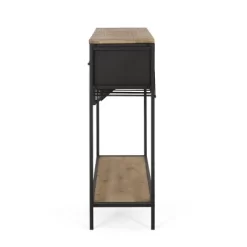 Boster Boho Industrial 8 Bottle Wine Rack Console Table With Storage Natural/Black - Christopher Knight Home -Cozy Living Deals Store GUEST 2c823d74 1f37 40da 8036 919c356c1c0a