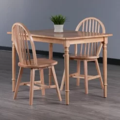 3pc Ravenna Dining Table Set Natural - Winsome -Cozy Living Deals Store GUEST 2ca6191e a59a 42e0 82ed 553d2cff662e
