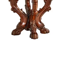 54" Dresden Dining Table Cherry Oak/Clear Glass - Acme Furniture -Cozy Living Deals Store GUEST 2cb97161 80fd 437d a61f 9e119a9e0d2b