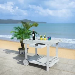 Orland Tea Trolley - Grey - Safavieh -Cozy Living Deals Store GUEST 2e03c3a7 49d8 476d a00c 70fb768b0b72