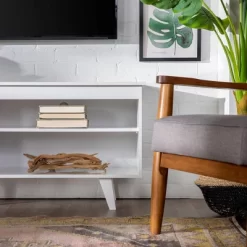 Modern Contemporary Simple Wood Storage Console TV Stand For TVs Up To 65" - Saracina Home -Cozy Living Deals Store GUEST 2f31b8b6 5e59 4770 81f9 1f398fb0b1b3