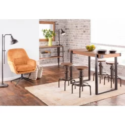 Hydra Industrial Adjustable Barstool - LumiSource -Cozy Living Deals Store GUEST 2f8730bb 4412 4515 8904 f22f9160f047