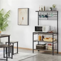 Yaheetech 4-Tier Kitchen Storage Rack With High Display Shelf