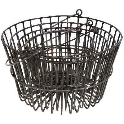 Sunnydaze Decor Sunnydaze Rustic Metal Nesting Baskets With Handles For Storage And Decor - 4 Pc 4 Sunnydaze Decor Sunnydaze Rustic Metal Nesting Baskets With Handles For Storage And Decor - 4 Pc - Image 4